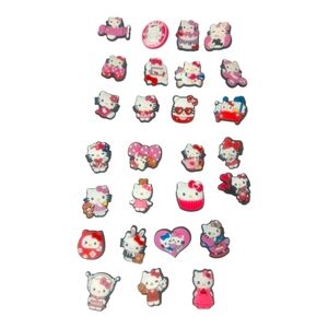 Hello Kitty Croc Jibbitz Shoe Charm Collection ~ 27 In All